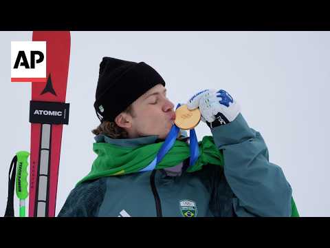 Celebrations at Brazil House as Lucas Pinheiro Braathen wins gold at Winter Olympics