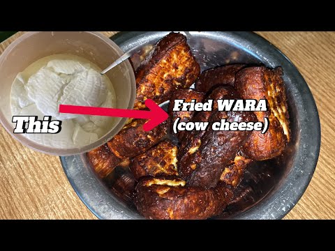 How to make Fried WARA (Cow Cheese) || Easiest Method || Kitchen with The Amazon Deb