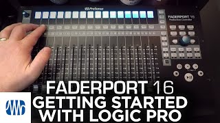 Video thumbnail for Presonus–Getting Started with FaderPort 16 and Logic Pro by PreSonus Audio Electronics