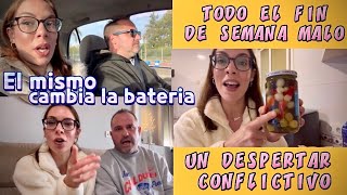 Todo el fin de semana malo + Un despertar conflictivo 🕥 + Haciendo cola + El cambia la batería 🛵