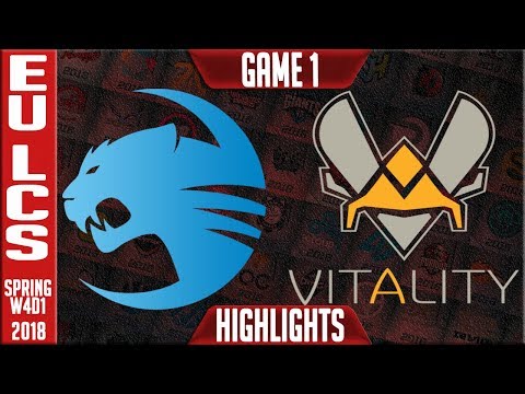 ROC vs VIT Highlights | EU LCS Week 4 Spring 2018 W4D1 | Roccat vs Vitality Highlights