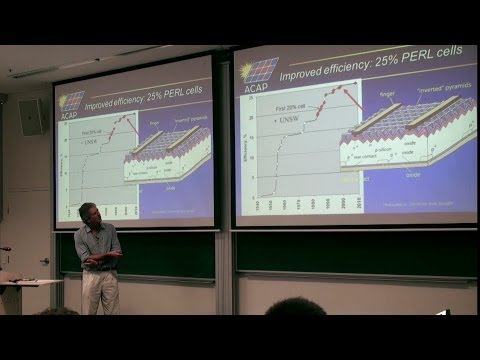 UNSW SPREE 201405-27 Martin Green - Evolution of High Efficiency Silicon Solar Cell Design 02 - 2014
