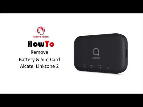 #HowTo - Remove Battery & SIM card from Alcatel Linkzone 2