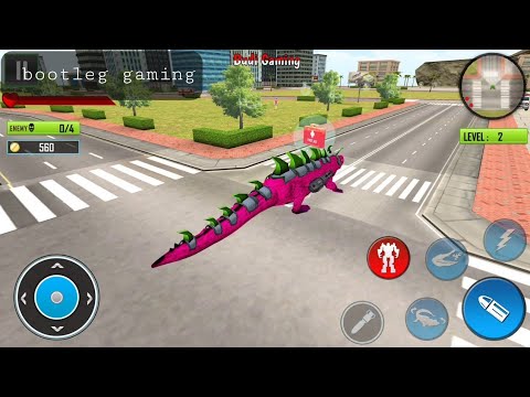 Real Robot Crocodile Simulator - Robot Transform - Android Gameplay