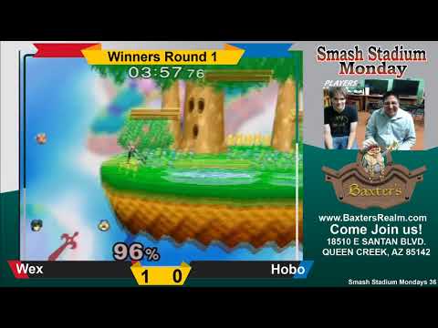 WR1 Smash Stadium Monday #36 Wex (Falco, Marth, Fox) VS Hobo (Sheik Marth) SSBM