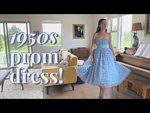 I Made a 1950s Prom Dress! | Vintage Inspired Gown DIY