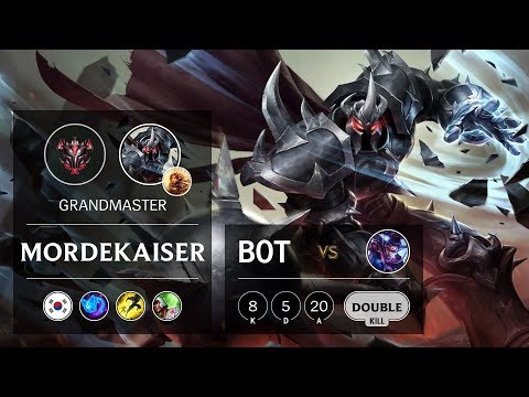 Mordekaiser Bot vs Vayne - KR Grandmaster Patch 9.11