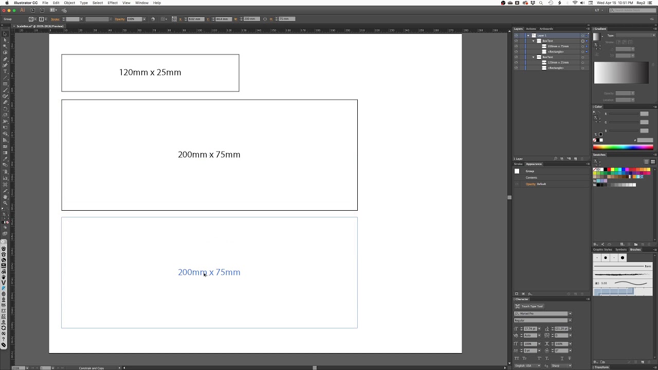 ScaleBox.jsx Javascript for Adobe Illustrator