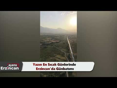 Yazın En Sıcak Günlerinde Erzincan'da Günbatımı
