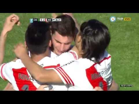 Gol de Alario. Nueva Chicago 0 - River 2 | Primera División 2015 - Fecha 23