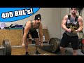 405lbs Romanian Deadlifts! || 150lbs Weighted Jump Onto 20