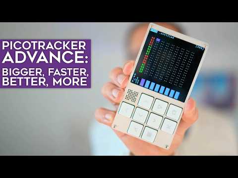 Load video: Picotracker Advance is the readily assembled, much more powerful hardware of last years DIY Picotracker. This is a tracker-style sample and MIDI sequencer that now has audio in and microphone, and now has a sample editor and -slicer. Learn more in this video!