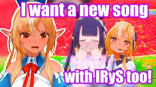 Flare wants a new song with Ina and IRyS【HoloEN】
