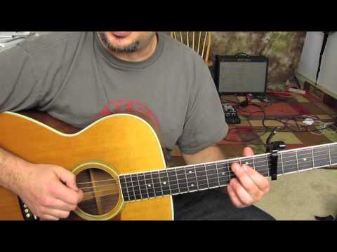 Mumford and Sons - Little Lion Man - How to Play on Acoustic Guitar - Lesson Tutorial