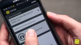 NYC311 Mobile App v3.0 - Report a Pothole