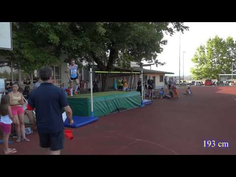 Axel Luxa 193 cm Skok v višino Atletski miting Šentjernej 2012