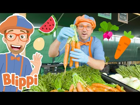 Blippi Visits Tanaka Farm! | Learn About Healthy Eating For Kids | Educational Video for Toddlers