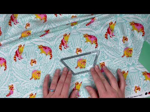 Fussy Cut Shapes  Half Hexagon Cutting Directions