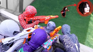Download lagu 5 SPIDER-MAN Bros vs WITCH Serbian Dancing Lady in Mystery Castle ( Funny Scary Movie ) mp3