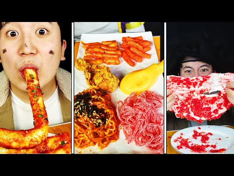 ASMR Cheetos Chicken, Spicy Noodles, Cheese ball, Eating || Funny Mukbang || TikTok Pranks Video