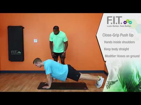 Forever F.I.T.-Programm - Exercises - Workouts - Close Grip Push Ups #013