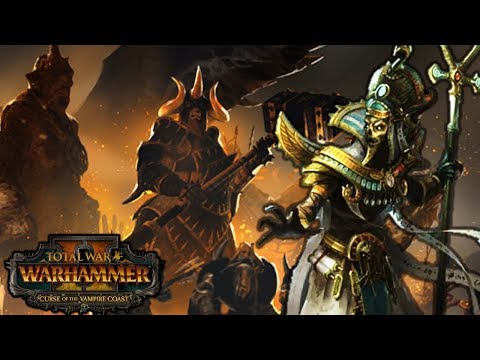 KHATEP, KHOLEK, and the BONE GIANT! - Tomb Kings vs. Chaos - Total War Warhammer 2
