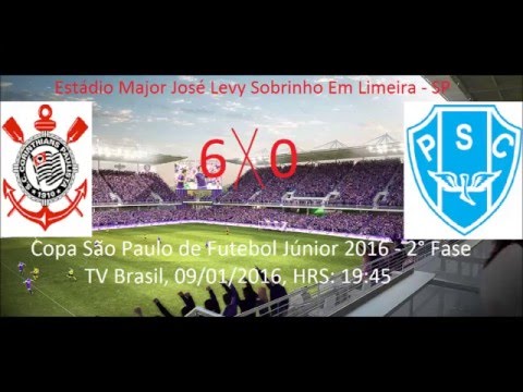Corinthians Sp 6 x 0 Paysandu Pa COPINHA