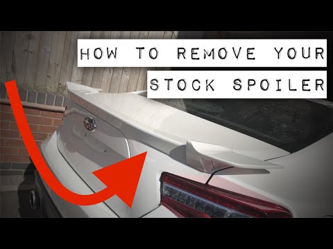 Subaru BRZ Removing the Stock Rear Spoiler Wing Toyota GT86 Scion FRS 2012-2016