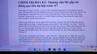TIN CHÍNH TRỊ HOA KỲ: Thượng Viện Mỹ Rấp Rút Thông Qua Siêu Dự Luật Trước 4/7