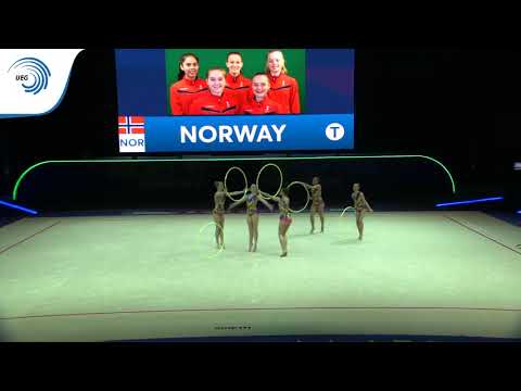Norway - 2019 Rhythmic Gymnastics Europeans, junior groups 5 hoops qualification