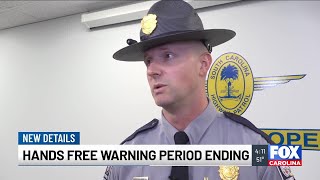 Hands-free warning period to end soon