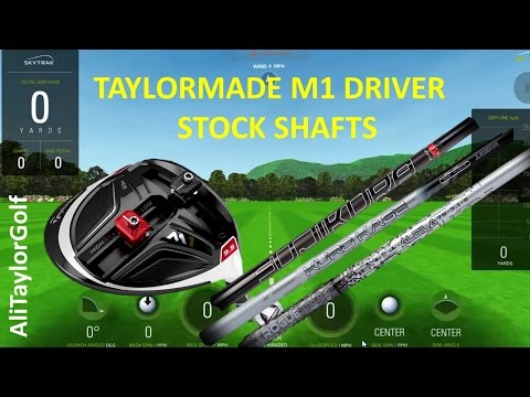 TAYLORMADE M1DRIVER STOCK SHAFT REVIEW WITH SKYTRAK