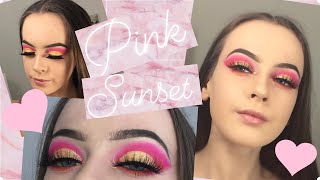 Pink Sunset Inspired Makeup Tutorial  ♡ | xo summer