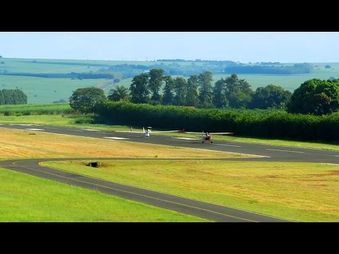 Planador Decolagem e Pouso | Glider Take-off and Landing | Aeroclube de Itápolis | Avião sem motor