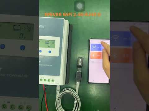 Epever app control via RJ-45D#mppt #solarapp #solarsystem #epever