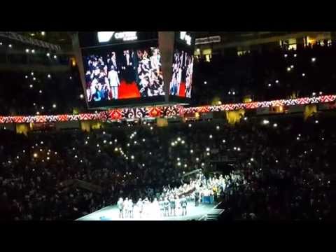 Modi's entry at Sap Center, San Jose