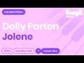 Dolly Parton - Jolene (Lower Key) Piano Karaoke