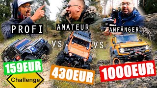 Crawler School mit WaXr RC TV- AMEWI Fierce vs AMXRock Crosstrail vs TRX4