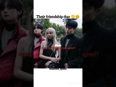 taehyung and lalisa together in paris #bts #blackpink #v #lisa #shorts