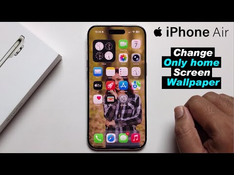 How to Set Home Screen Wallpaper in iPhone 17 air