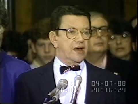 1988 Paul Simon Withdrawals from Presidential Campaign