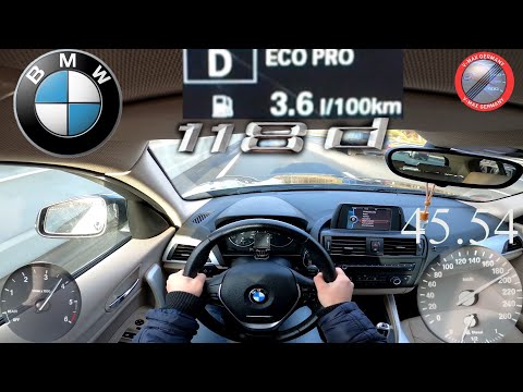 Thumbnail for BMW F20 118d 143 HP DIESEL TOP SPEED and CONSUMPTION POV TEST ON GERMAN AUTOBAHN by BMW, video, Car, vide