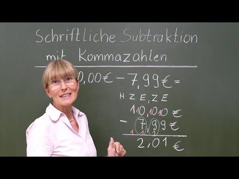 Schriftliche Subtraktion mit Kommazahlen | Einführung | MatheAberKlar