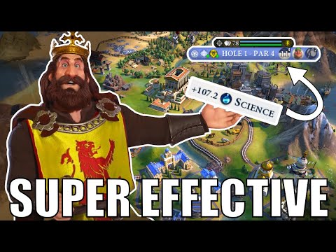 Civ 6 | Over 100 Science From One City, Just Scotland Things!! – (#3 Deity Scotland Civilization VI)