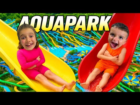 POYRAZ ELİF AQUAPARK VLOG!!TÜM GÜN HAVUZDA KALDIK!!
