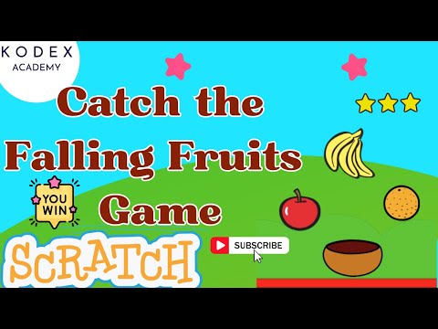 Catch the Falling Fruit Game in Scratch | Easy Scratch Game Tutorial by Kodex Academy