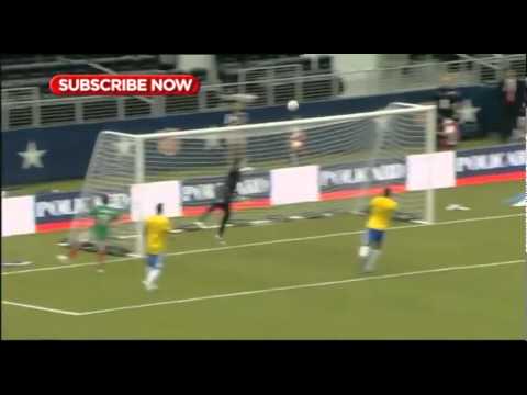 BEAUTIFUL chipped goal from Giovani Dos Santos against Brazil