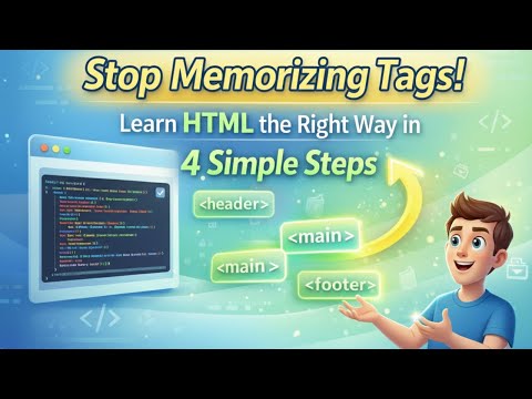 Stop Memorizing Tags! Learn HTML the Right Way in 4 Simple Steps