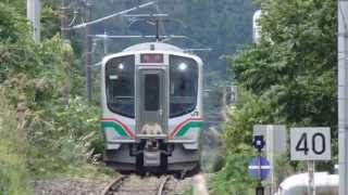 preview picture of video '仙山線E721系 山寺駅到着 JR-East E721 series EMU'