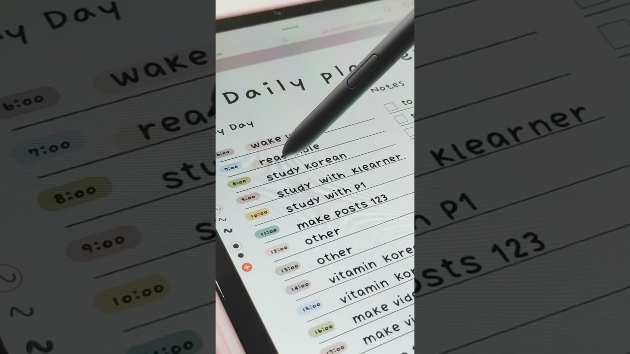 ☁️Plan with me: My Korean Study Day☁️